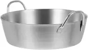 Homoyoyo 304 Steel Double Handle Dipping Bowl Kitchen Sauce Dish Condiment Bowl for Restaurant Use