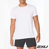 在飛比找momo購物網優惠-【2XU】男 運動短袖LOGO上衣(白)