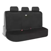 Flexfit Seat Cover for Cars Trucks SUV, Zipper Split Black Back Seat Cover