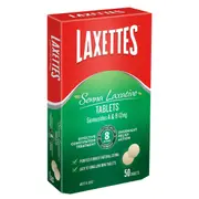 Laxettes Laxative Tablets With Senna 12mg- 50 Pack