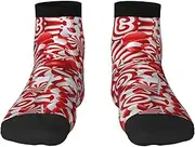 [JBYJBX] Candy Canes Print Adult Socks Womens Mens Workout Thermal Cozy All-Season Gift Holiday Articles Use