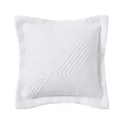 Cassiano Polyester Jacquard Cushion (White) - Square