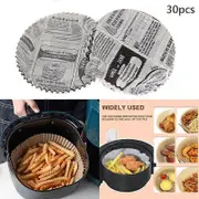 50Pcs Printing Pattern Air Fryer Disposable Paper Liner Non-Stick Baking Mat