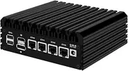 HUNSN Micro Firewall Appliance, Mini PC, OPNsense, VPN, Router PC, Intel N5105, RJ03, AES-NI, 4 x Intel 2.5GbE I226-V LAN, Type-C, TF, M.2 WiFi 6 Slot, 8G RAM, 64G SSD