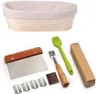 Bread Banneton Proofing Basket, 10 Inch Oval Cane Sourdough Baskets