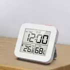 Electronic Thermometer With Alarm Clock Waterproof Shower Timer Bathroom Clock