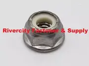 (250) 1/4-20 Stainless Flange Nylon Insert Lock Nuts 1/4x20 Nyloc Nylok Nylock