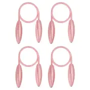 4Pcs Curtain Tiebacks Clips Decorative Window Drape Twist Tie Backs, Pink