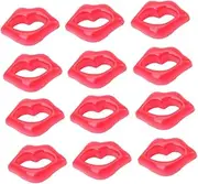 NUOBESTY 1set Phone Case Accessories Home Accents Decor Homedecor DIY Clothes Accessory Decor Crafts Supplies Stickers Red Lip Charm Flatback Buttons Red Lips Decor Phone Case Sticker 100pcs