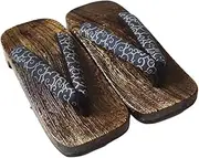 [DYZANOROKY] Geta Clogs, Men's, Zori Sandals, Yukata, Paulownia Clogs, Non-slip, Easy to Walk, Japanese Clothes, Classic, Anti-Slip, Cool, High Sense, 10.2 inches (26 cm), 10.6 inches (27 cm), 11.0