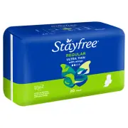 Stayfree Ultra Thin Regular Pads With Wings 20 Pack