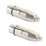 1X(2Pcs XLR to Adapter, Female to XLR Female Adapter Jack Plug Adapter A2I1)