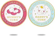 Funny New Dad Mom Gifts for Mothers Fathers Day New Parent Decision Coin Expectant Parent Gifts First Time Mom Gifts from Husband Wife Pamper Postpartum Pregnancy Gifts for Expecting Mom Dad Gift Idea
