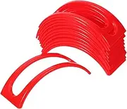 Mobestech Mexican Tortilla Holder Stand Set 12pcs Taco Plate Tray for Breakfast and Parties