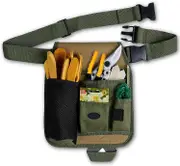 Garden Tool Belt Small Bag Pouch Adjustable Waist Belt Pouch for Carpenters,Gardeners, Builders and Joiners