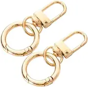 Car Keychain Clip with Quick Release Key Rings, Universal Key Fob Holder with 1 Detachable Keyrings, bags Keychain