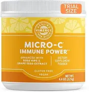 Vimergy Micro-C Immune Power TM* - Travel Size, 69 1000mg Servings – Gentle Form – Antioxidant Phytonutrients – Immune & Nerve Support – Benefits Bone & Cartilage – Gluten-Free, Kosher, Vegan (125g)