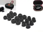 Beats Studio Buds Extra Carrying Case w/ Carabiner/Hook + 18 pcs. of Black Gels
