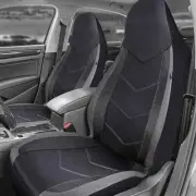 High Back Bucket Universal Seat Protector Breathable Mesh Fabric Carbon Fiber