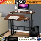 Adjustable Height Computer Table Laptop Standing Desk Mobile Office Work Tilt