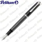 【PELIKAN】百利金 M405 煤灰白夾鋼筆(送原廠4001大瓶裝墨水)