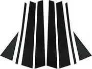 HOUV 8Pcs Fit for Odyssey RB1/2 2004 2005 2006 2007 2008 Glossy Black Pillar Posts Door Side Window Deocr Cover Sticker