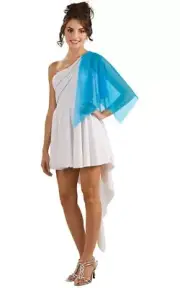 ADULT WOMENS APHRODITE GREEK GODDESS TOGA FANCY DRESS HALLOWEEN COSTUME