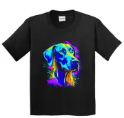 Kids Great Dane Psychedelic Dog Art T-Shirt - Great Dane Owner Gift