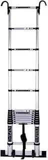 Telescopic Extendable Ladder Telescopic Aluminium Extension Ladder with Hook, Folding Multi-Purpose Extendable DIY Portable Straight Ladder for Home Loft Office Engineering (Size :