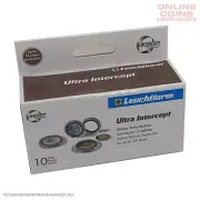 Lighthouse Ultra Coin Capsules INTERCEPT - Round 33mm Packet of 10 (Suits 50c)