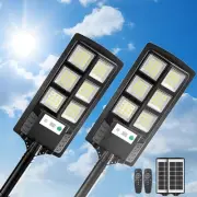 Outdoor Solar Lights, Dusk to Dawn Motion Sensor Waterproof LED Street Outsid...