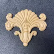 3-15/16" x 4-1/4" Maple Wood Shell Applique