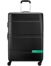 [Delsey] Now Hardside Val Tr 4Dr 76 Suitcase in Black B0376282100