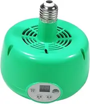 MOBUTOFU 1pc Heating Lamp for Chicken Breeding Adjustable Temperature Heater Fan Heat Emitter with Led Warm Light for Reptiles and Birds Design