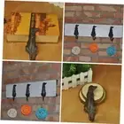 Black Towel Hooks Iron Coat Hook Portable Puppy Door Hook For Clothes Cast