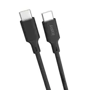 Laser 60W USB-C to USB-C Fast Charge Cable, Black, 50cm - High-Speed, Durable, Slim Connector, Compatible with All USB-C Devices
