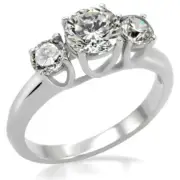 Wedding Rings for Women Engagement Cubic Zirconia Promise Ring Set for Her TK004