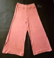 Zac & Rachel Super Wide Leg Split Hem Pants Size S 24X23 High Rise Pull On NWT*E
