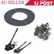 NEW Heavy Duty 325M Metal Strap+Clip &Tools for Strapping Pallet Timber Brick AU