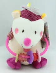Babyboo Hedgehog Rattle [14cm] Baby Boo Nursery Soft Plush Animal Toy NEW