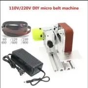 DIY micro belt machine Electric mini polishing sanding machine Bench sander][]