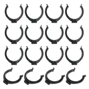 16Pcs 1.93''x1.93'' Plastic Leveler Leg Toe Kitchen Clips Foot Buckle, Black