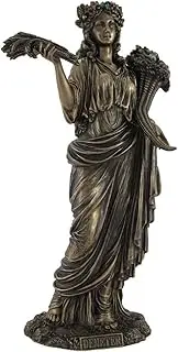Greek Goddess of Harvest Demeter Bronzed Statue