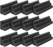 Shusmda 12Pcs Acoustic Panels Bass Trap Corner Studio Foam Sound Insulation Pad Wall Panel Corner Block for Studio or Theater