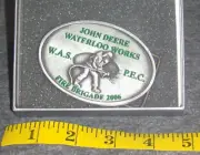 SpecCast 2006 John Deere Foundry Waterloo Works Fire Brigade Belt Buckle Ltd Ed.