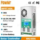 MPPT 60AMP Solar Charge Controller For 12V 24V 36V 48V DC Battery Regulator