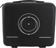 Respicefinem Mini Satellite Travel Case Nylon Hard Shell with Shock Absorbing Foam Interior Ideal for Outdoor Camping and RV Travel Compact and Portable with Built in Handle and