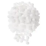 20 Yards Pom Pom Ball Fringe Trim Ribbon Sewing Trim DIY Craft, 15mm White