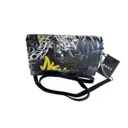 Brand New DKNY GIA Wallet on a Chain Strap - BLK Graffiti