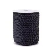 1 Roll Twisted Nylon Thread Black String Cord Beading Jewelry Making Crafts 5mm